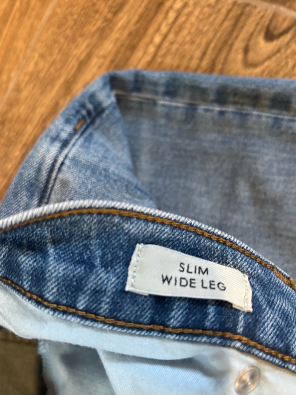J.Crew Slim Wide Leg Jeans 28 High Rise Cropped Raw Hem Denim - Picture 5 of 10